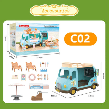 MiniVillaSet™ – 1:12 Poppenhuis Keuken & Dinette – Complete Miniatuurinrichting