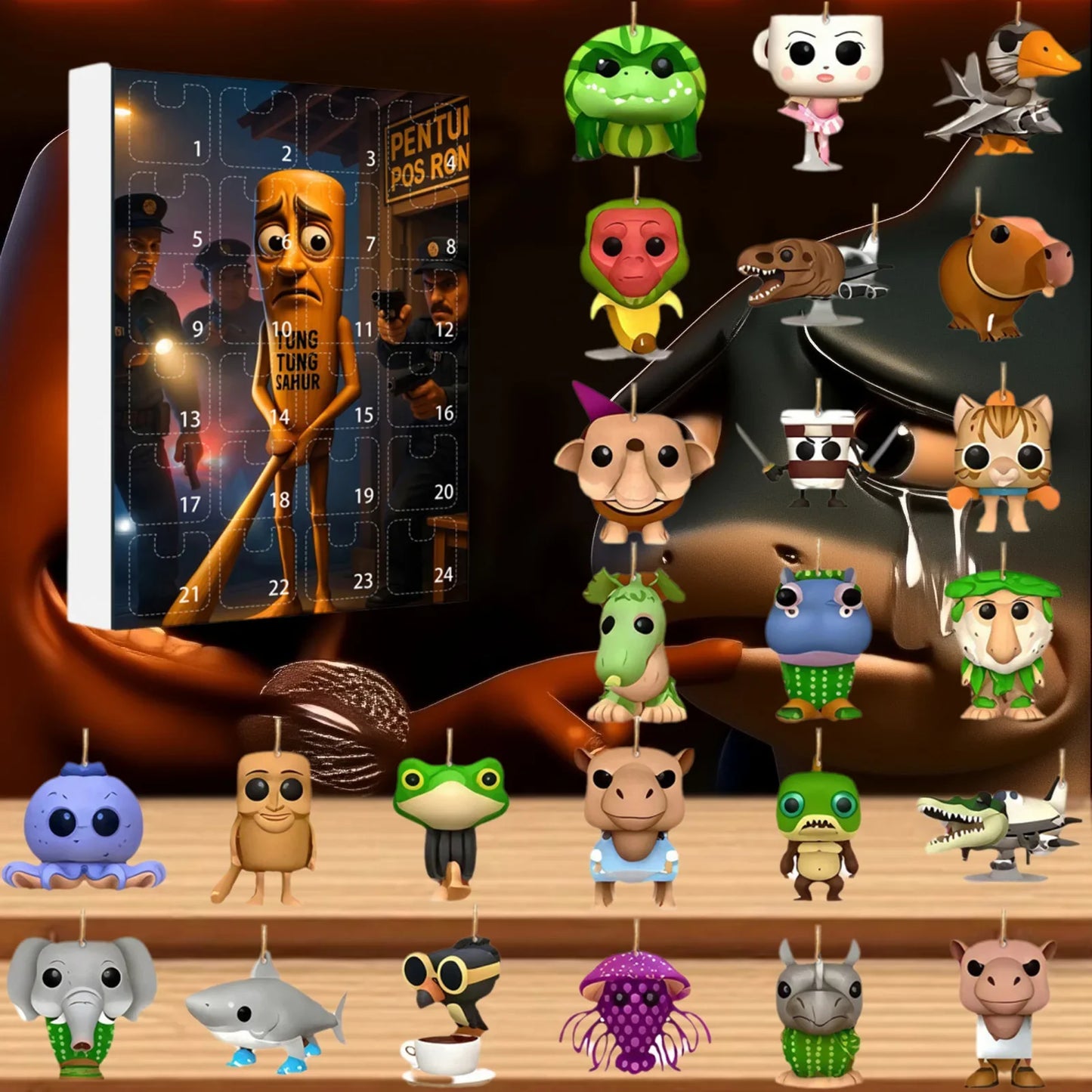 MemeChaos™ – Humoristische Adventskalender met 24 Verrassingen – Chaotisch Feest Pakket