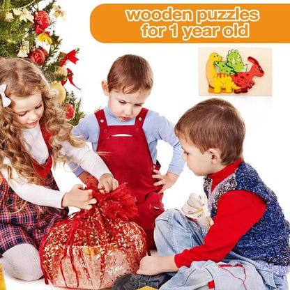 PuzzleZoo™ – Spelen met vormen, kleuren en dieren - Houten dieren puzzel