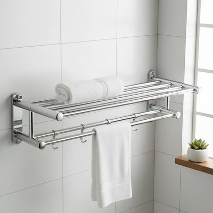 TowelSteelRack™ – RVS Wand Handdoekrek – Ruimtebesparende Badkamer Organizer