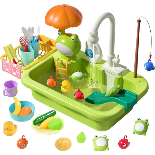 SinkPlay™ – Gootsteenplezier met stromend water – Was, vis & speel