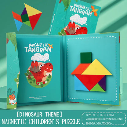 Montessori Magnetic Wooden Board Puzzle for Children