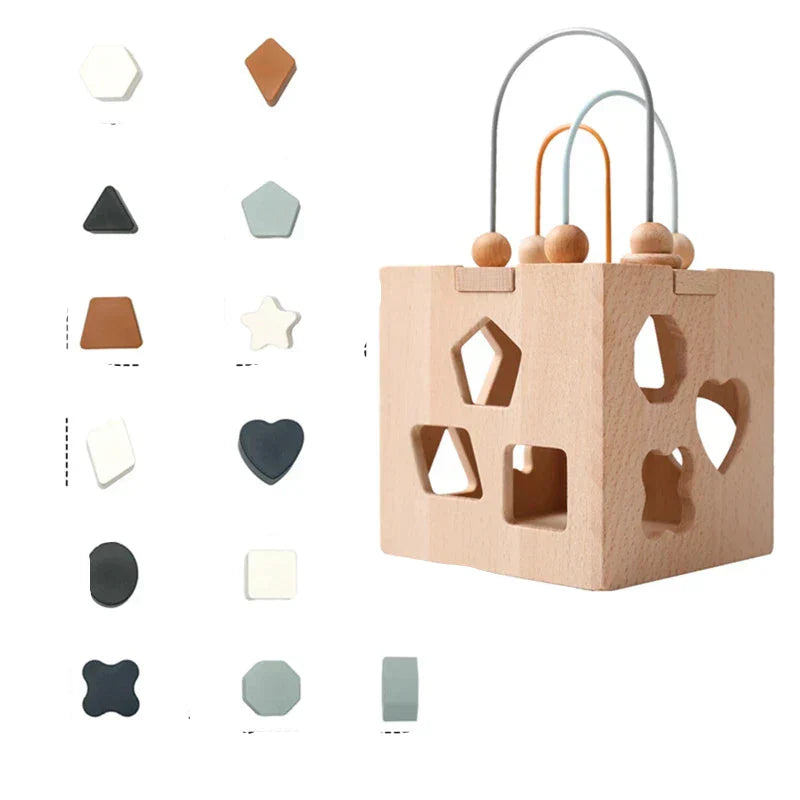Shape & Learn™ – Houten sorteerspel voor peuters – Educatief Montessori speelgoed