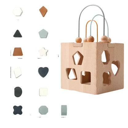 Shape & Learn™ – Houten sorteerspel voor peuters – Educatief Montessori speelgoed