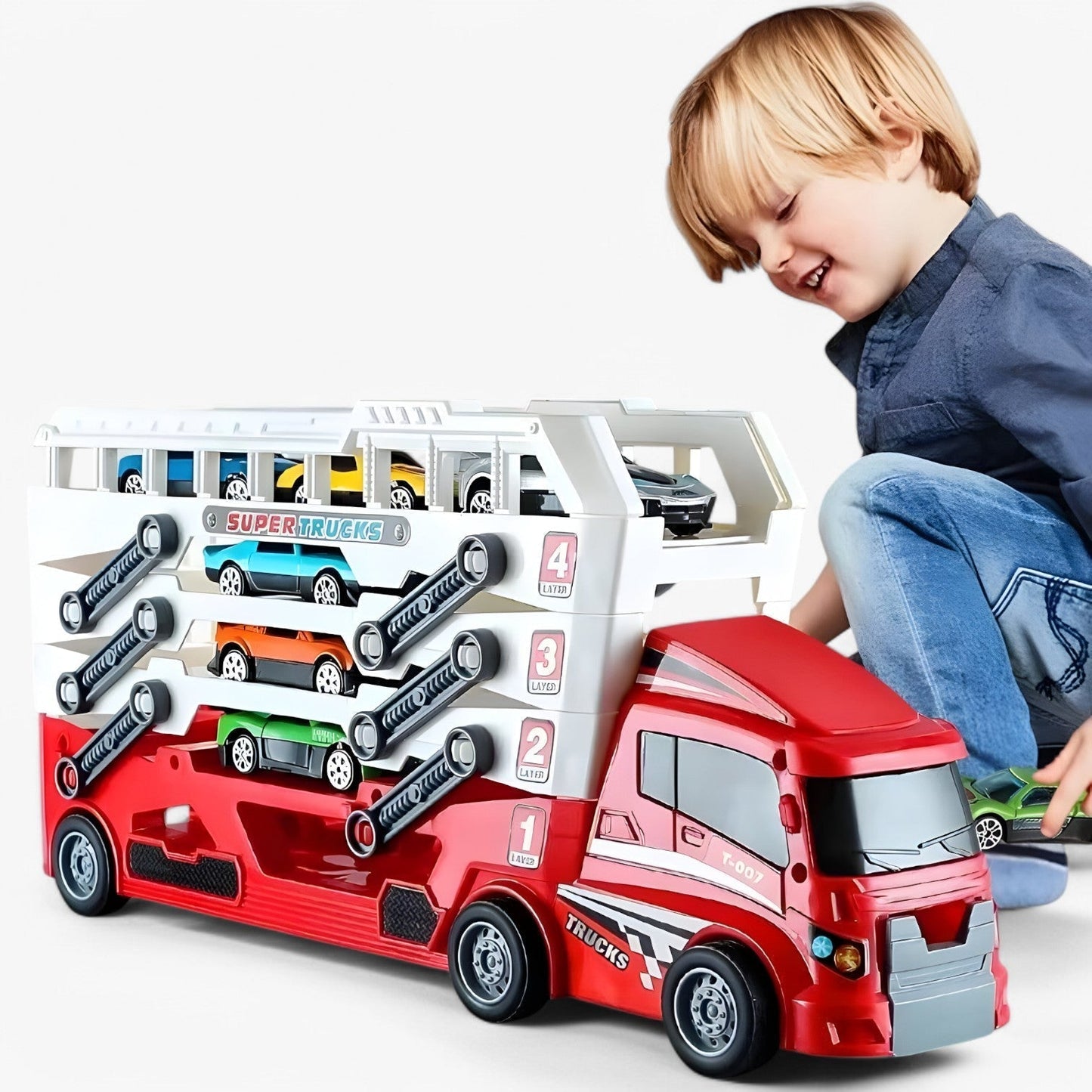 SpeedCargo™ – Laadbare Race Truck – Creatief Speelvoertuig voor Kinderen