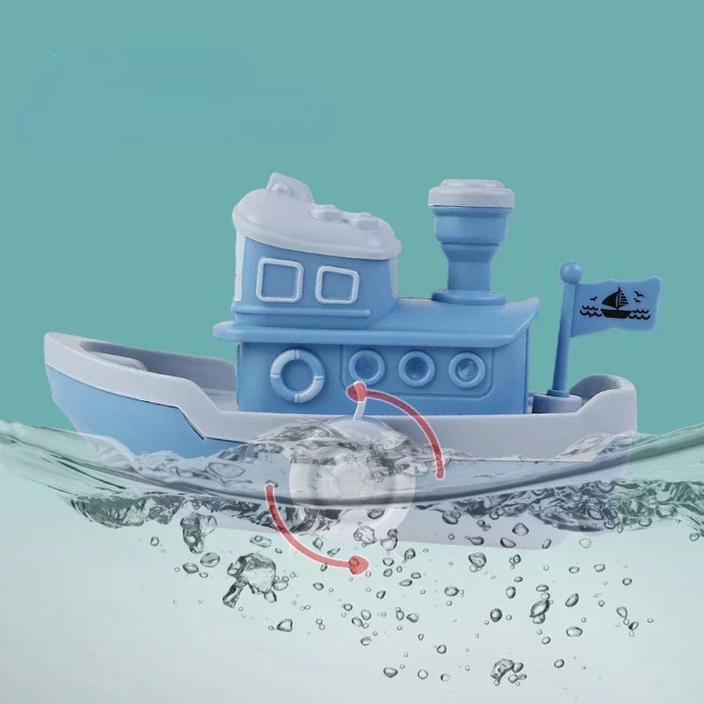 SplashVoyager™ – Cartoon Schip met Waterwiel – Educatief Badspeelgoed