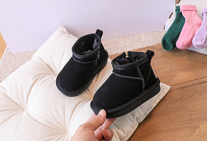 TinyTrail™ – Warme Enkellaarsjes met Rits – Comfortabele Baby Winterschoenen