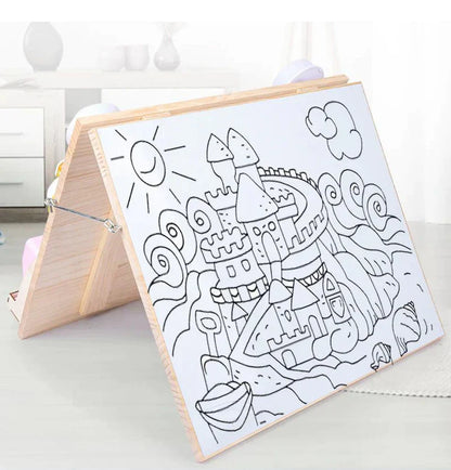 4Little™ -  Montessori handgemaakte Activiteitenbord - Hout sensory speelgoed