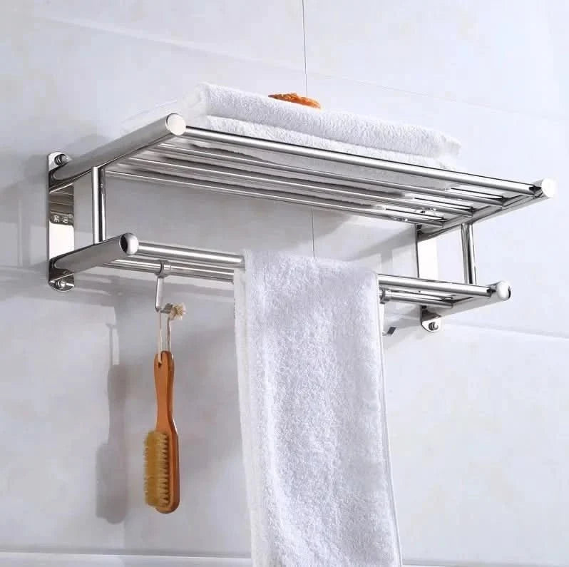 Sento Handdoekrek - Roestvrij Staal, Ruimtebesparend Wandmodel voor Badkamer en Keuken 3