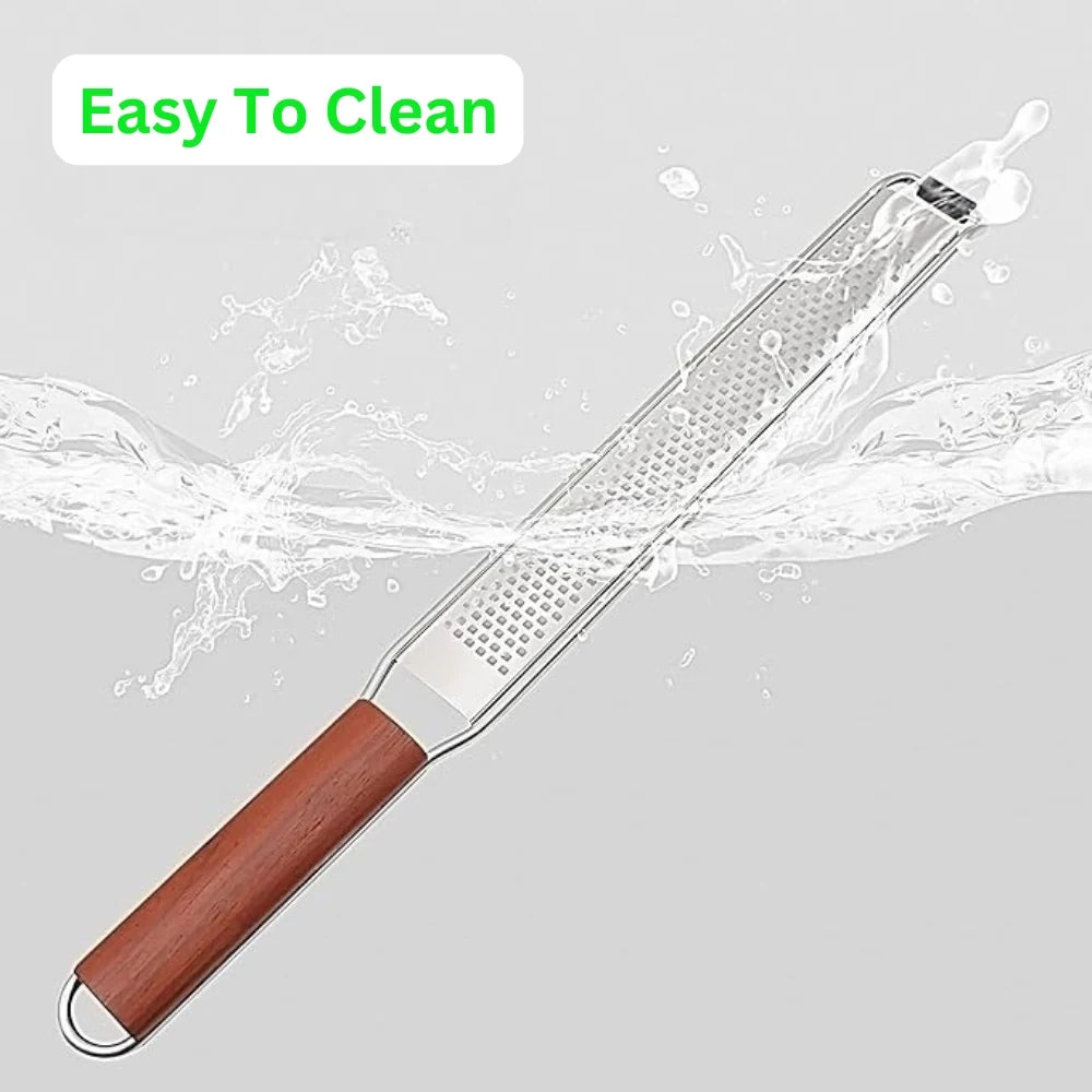 Sento Multifunctionele Rasp - Roestvrij Staal, Lange Houten Steel 4