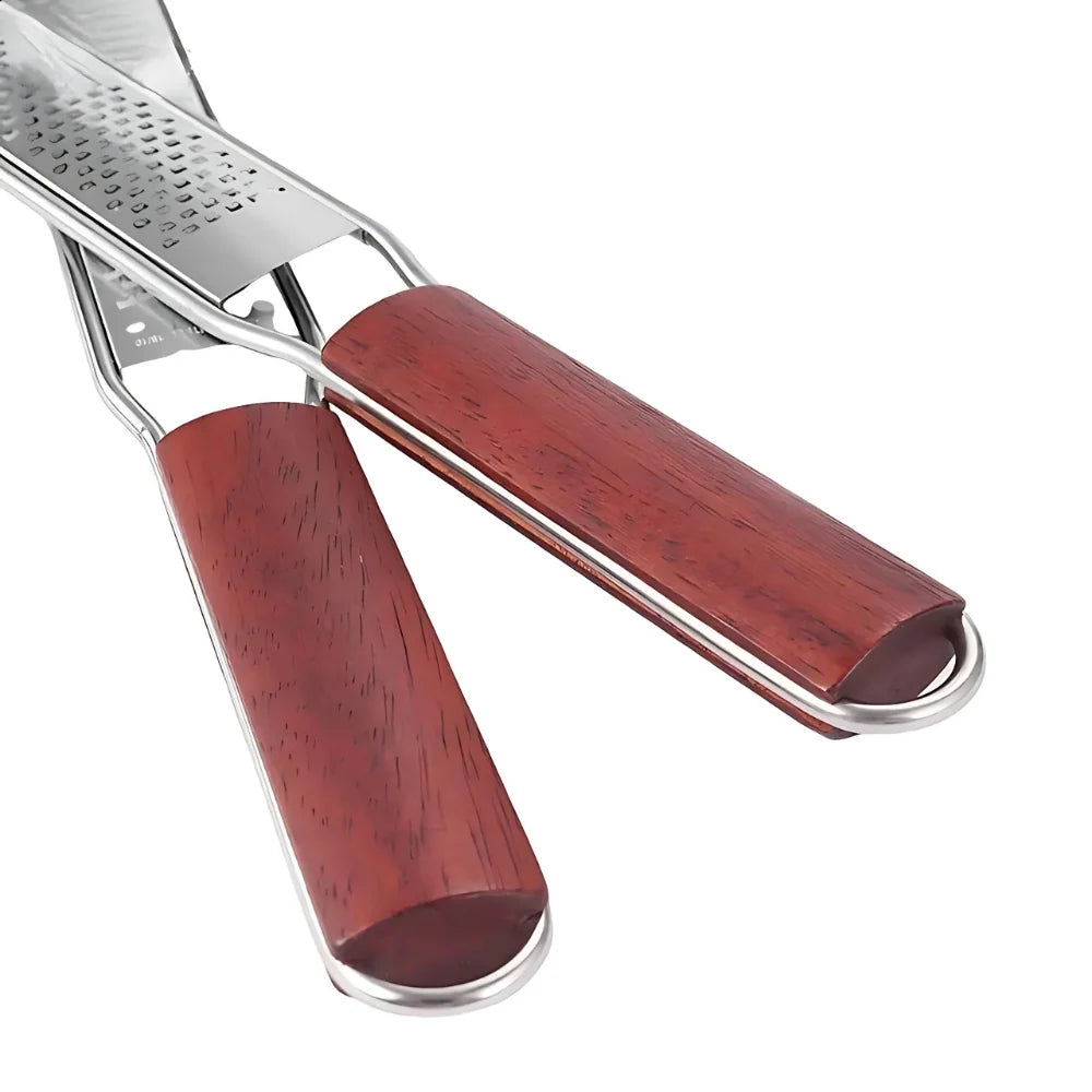 Sento Multifunctionele Rasp - Roestvrij Staal, Lange Houten Steel 7