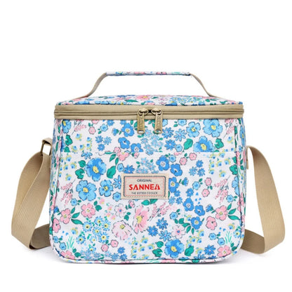 Sento Retro Lunchtas - Geïsoleerd, Bloemenprint, Lichtgewicht 0