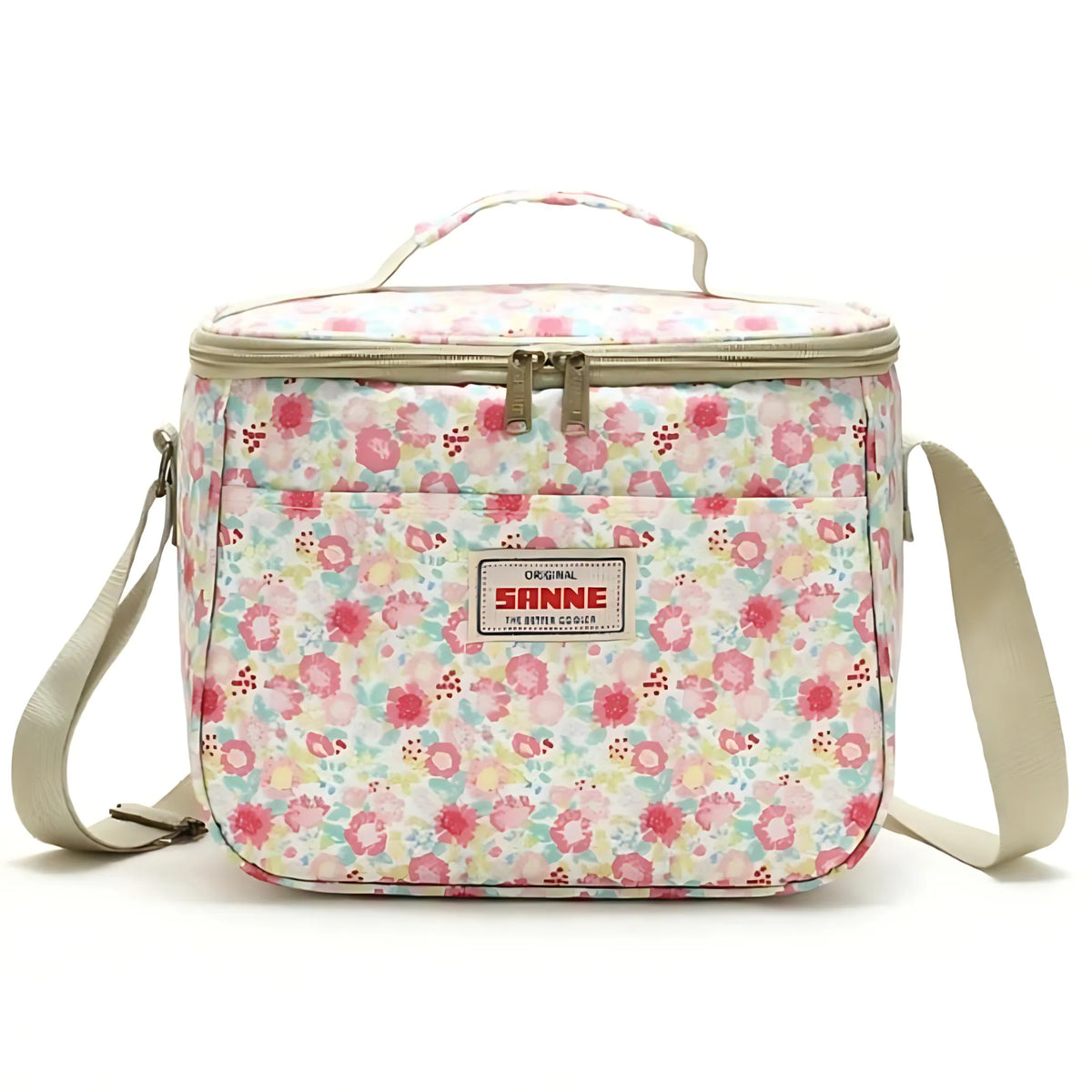 Sento Retro Lunchtas - Geïsoleerd, Bloemenprint, Lichtgewicht 8