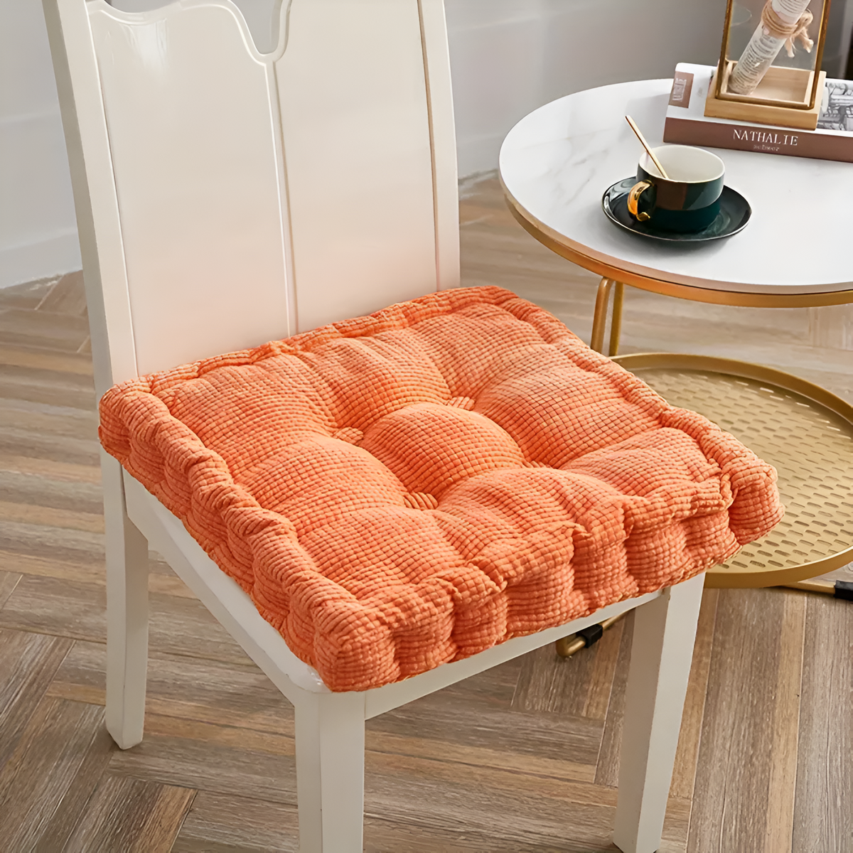 Sento Stoelkussen - Stapelbaar Corduroy, Extra Dik Comfort 10