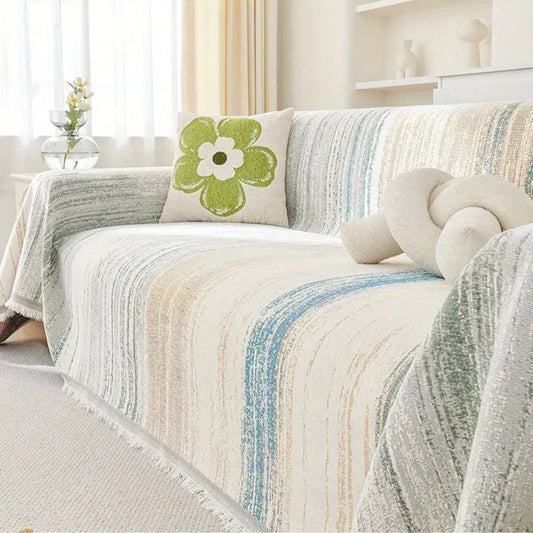 Sereen Bankhoes - Premium Chenille, Gestreept 0