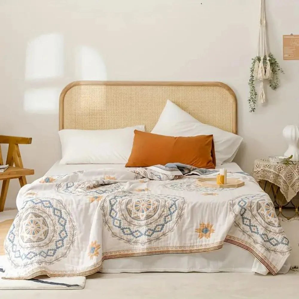 Sereen Mandala Deken - 100% Katoen, Boho Stijl 0