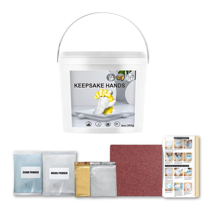 BabyCast™ – 3D Hand- en Voetafdruk Gietset – Keepsake Memory Set