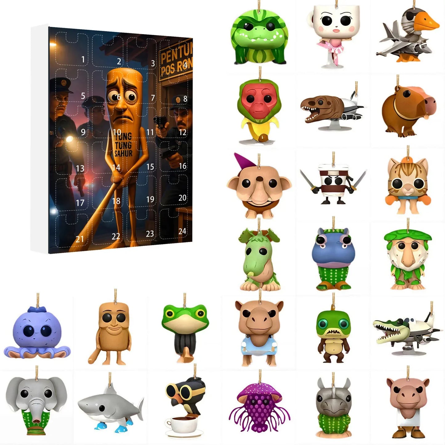 MemeChaos™ – Humoristische Adventskalender met 24 Verrassingen – Chaotisch Feest Pakket