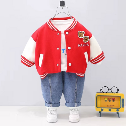 PlayPals™ – Comfortabele 3-Delige Peuterset – Warme Speelkleding Set