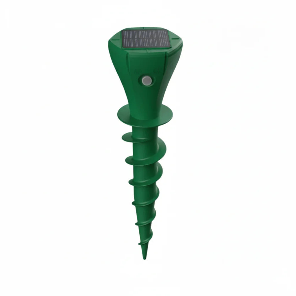 VoleVibe™ – Zonne-Mollenverjager met Vibratie – Tuin & Gazon Bescherming