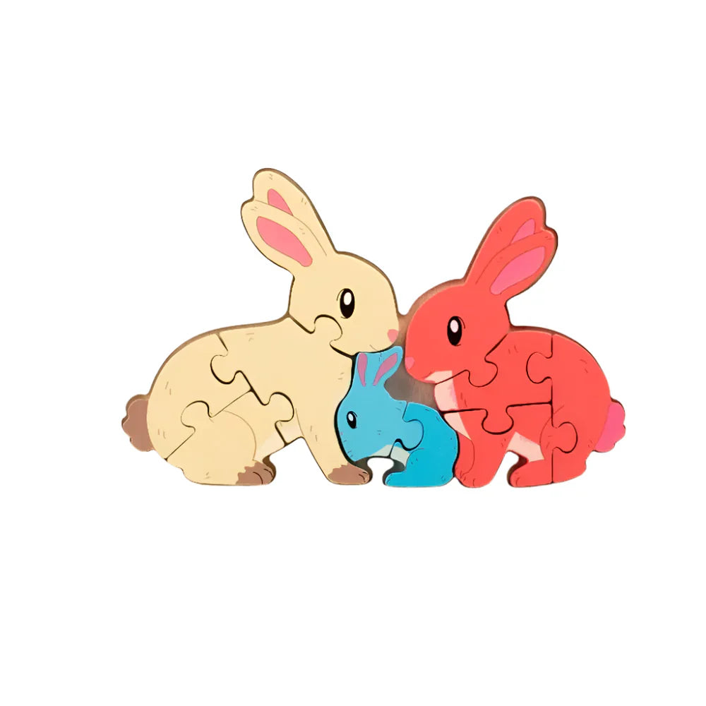 PuzzleZoo™ – Spelen met vormen, kleuren en dieren - Houten dieren puzzel