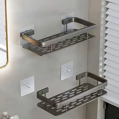 WallShowerCaddy™ – Boorvrije Doucheplank Organizer – Roestbestendige Wandopslag