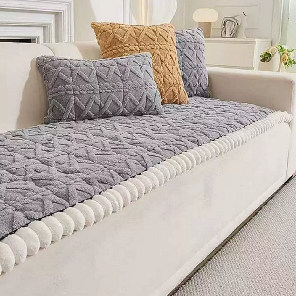 Sierra Bankhoes - Pluche Microvezel, Elegant Diamantpatroon 3