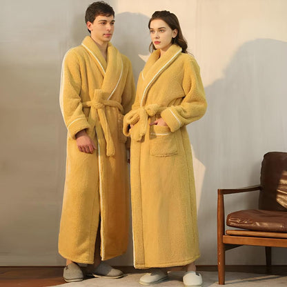 Sierra Sherpa Badjas - Koraalfleece, Luxe Comfort voor Dames en Heren 1