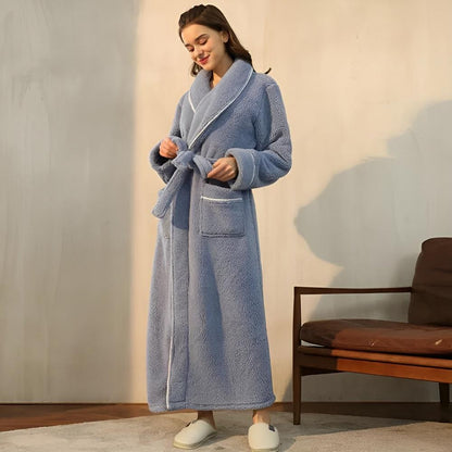 Sierra Sherpa Badjas - Koraalfleece, Luxe Comfort voor Dames en Heren 6