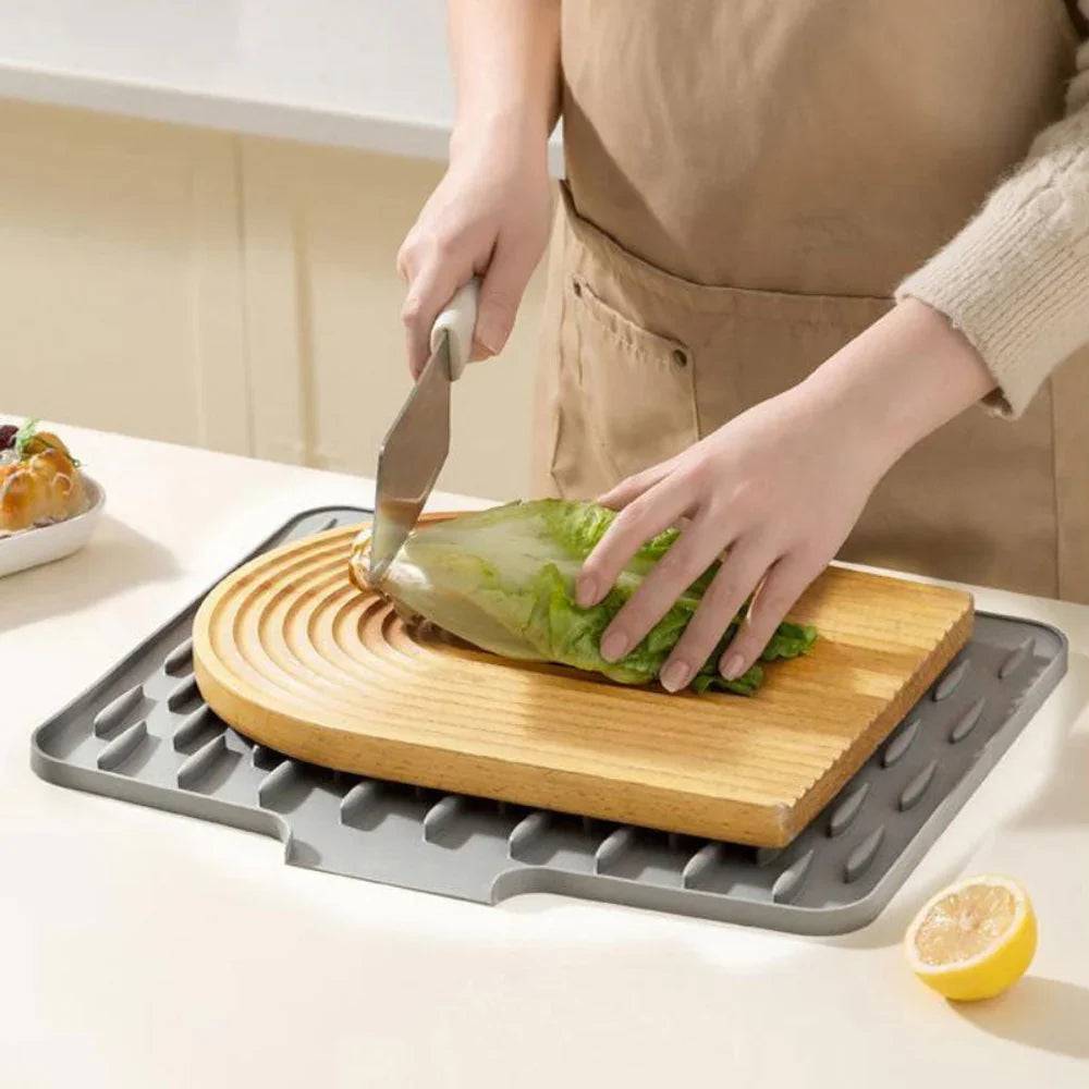 Silicool Afdruipmat - Voedselveilig Siliconen, Multifunctioneel Design 4