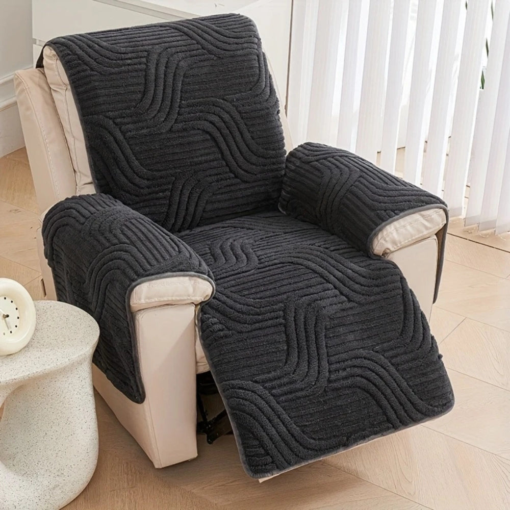 Silven Fauteuil Hoes - Pluche, Antislip 0