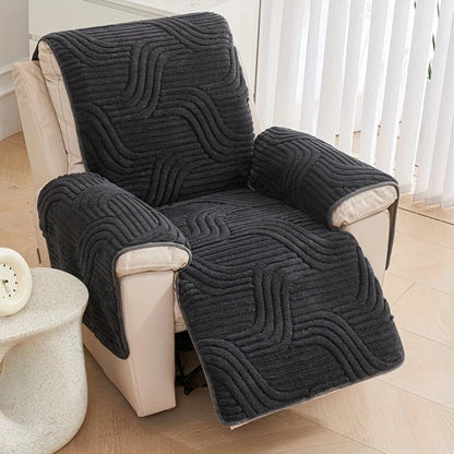 Silven Fauteuil Hoes - Pluche, Antislip 0