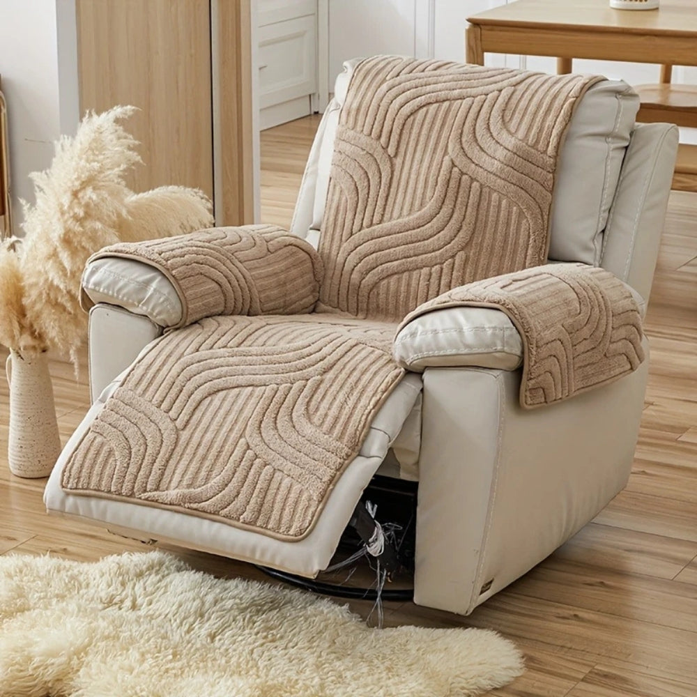 Silven Fauteuil Hoes - Pluche, Antislip 1