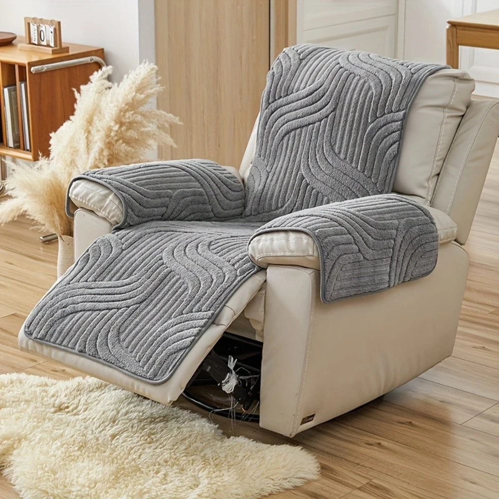 Silven Fauteuil Hoes - Pluche, Antislip 2
