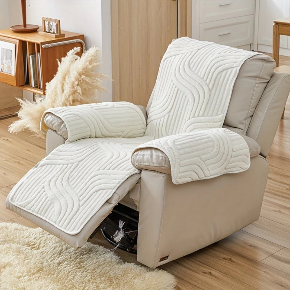 Silven Fauteuil Hoes - Pluche, Antislip 4