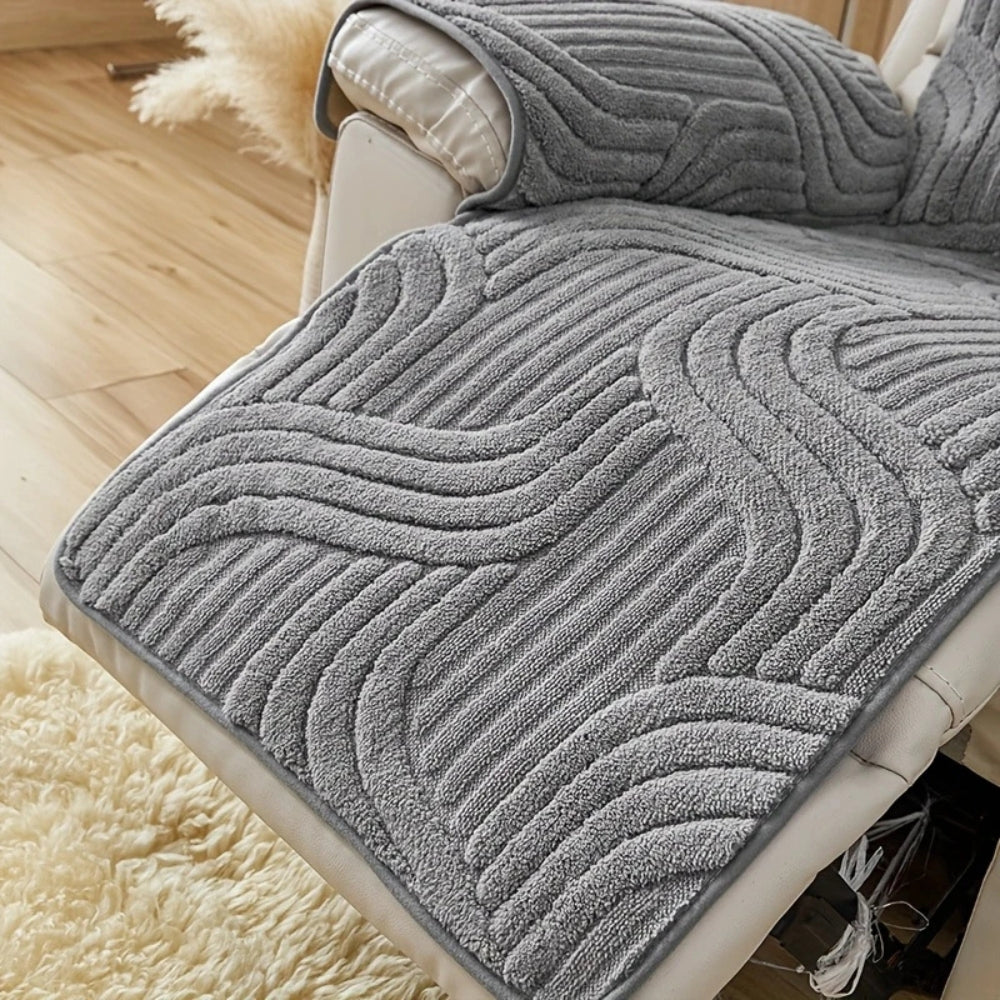 Silven Fauteuil Hoes - Pluche, Antislip 6