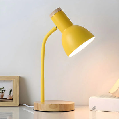Sirius Tafellamp Zwart - Houten Voet, Verstelbare Kap Scandinavisch Design 5