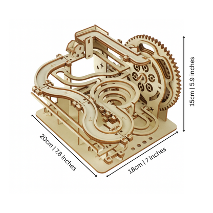 TimberFlow™ – Houten 3D Knikkerbaan Bouwset – Creatief Constructiespeelgoed