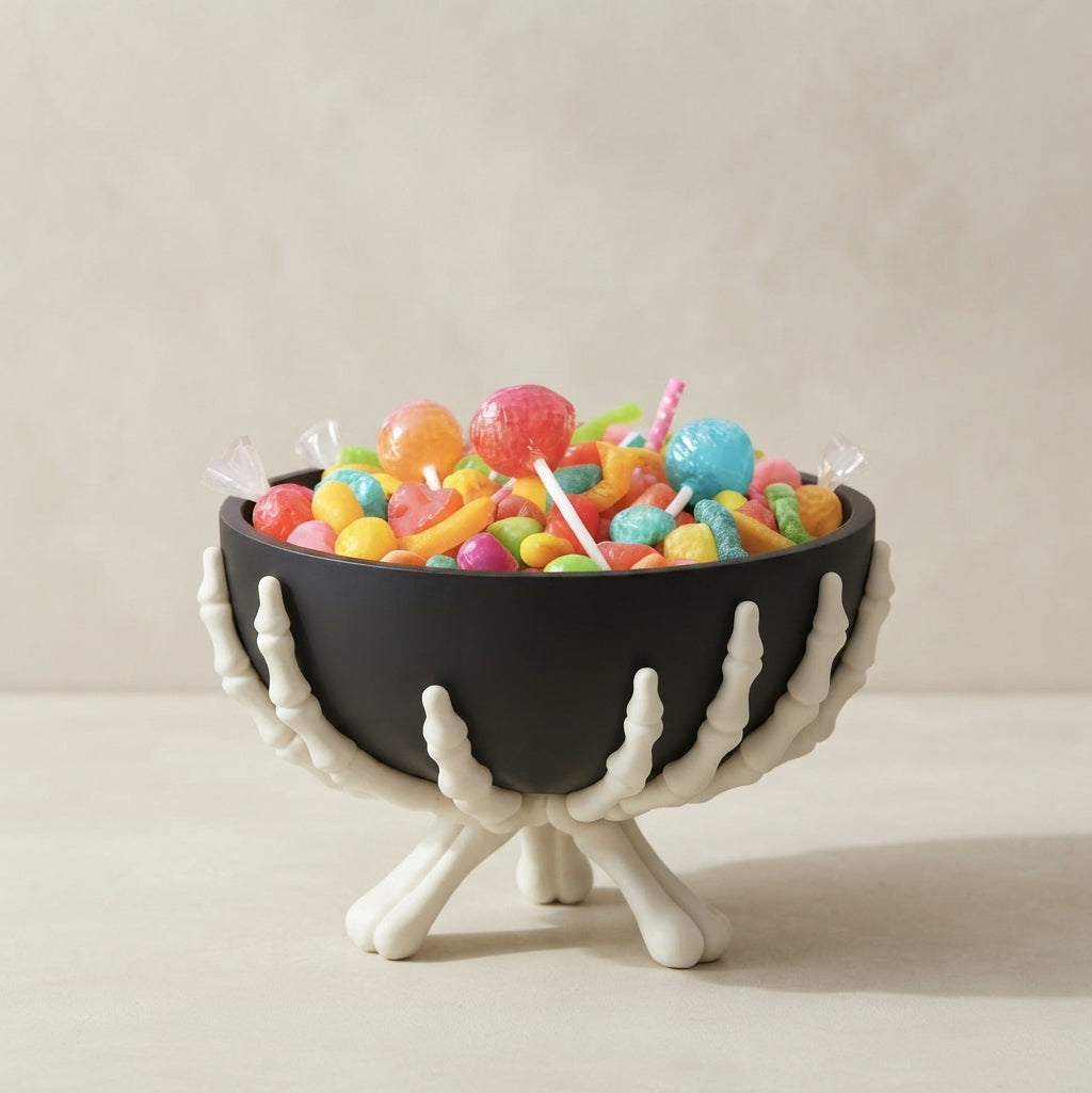 Skelex Candy Bowl - Matzwart Kunststof, Afneembaar Design 0