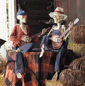 Skylark Halloween Decoratie - Bewegingsgestuurd, Muzikaal Skeletten Duo 3