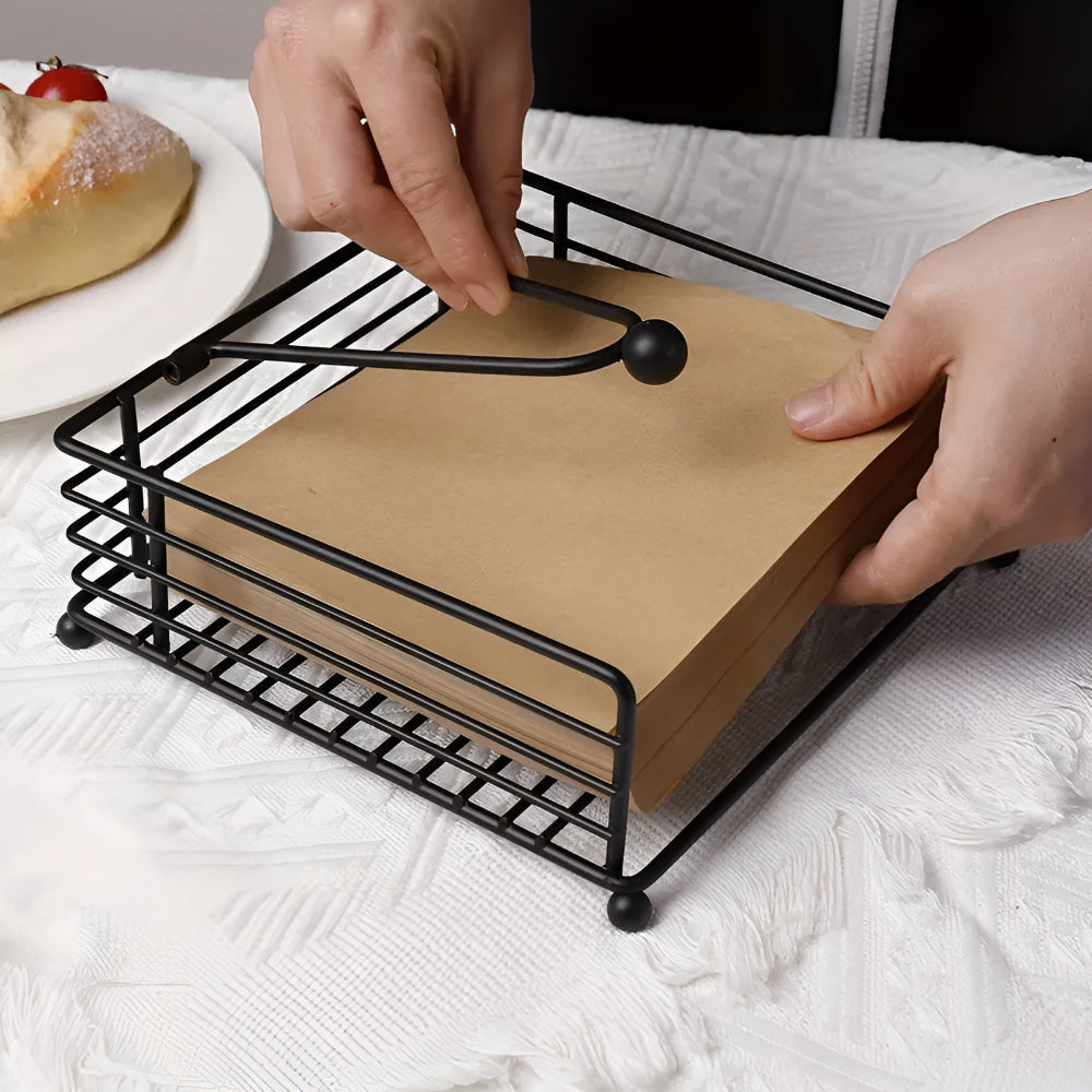 Sleek Servethouder - Hoogwaardig IJzer, Modern Design 0