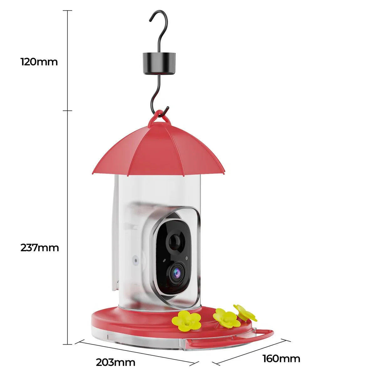 FeatherViewHD™ – Slim Vogelvoederhuis met 1080P Camera – Breedhoek Vogel Observatie