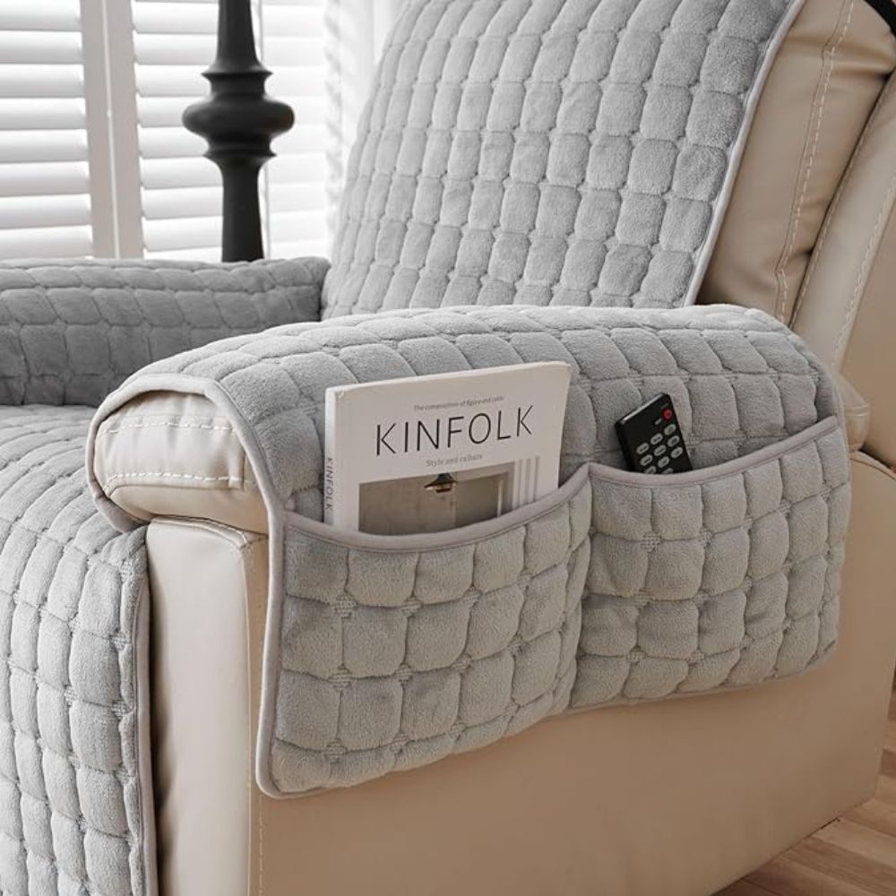 Snug Fauteuilhoes - Microvezel, Antislippasvorm met Zijvak 6