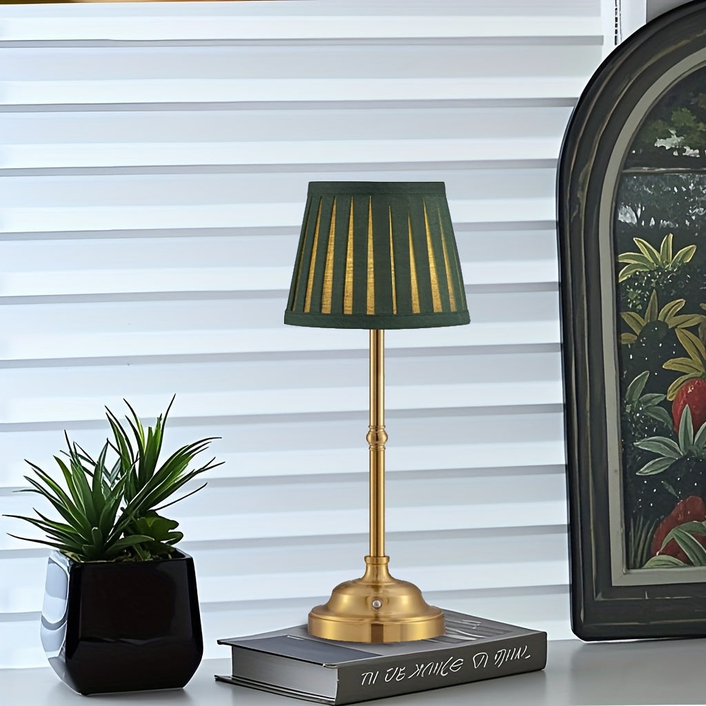 Solaire Tafellamp - Draadloos Goud, Oplaadbaar LED Touch Dimbaar 2