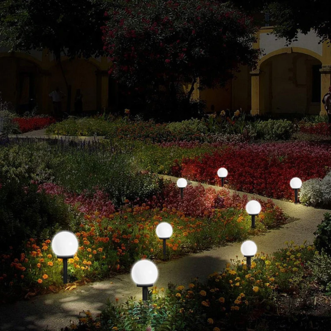 Solara LED Tuinverlichting - Waterdichte Solar Zonnebol Set van 3 5