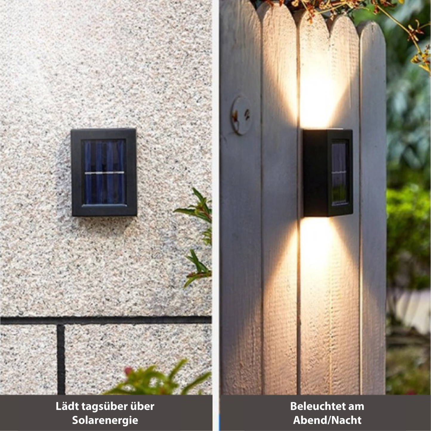 Solaro Buiten Wandlamp - Draadloos Solar, Warm LED Licht 2