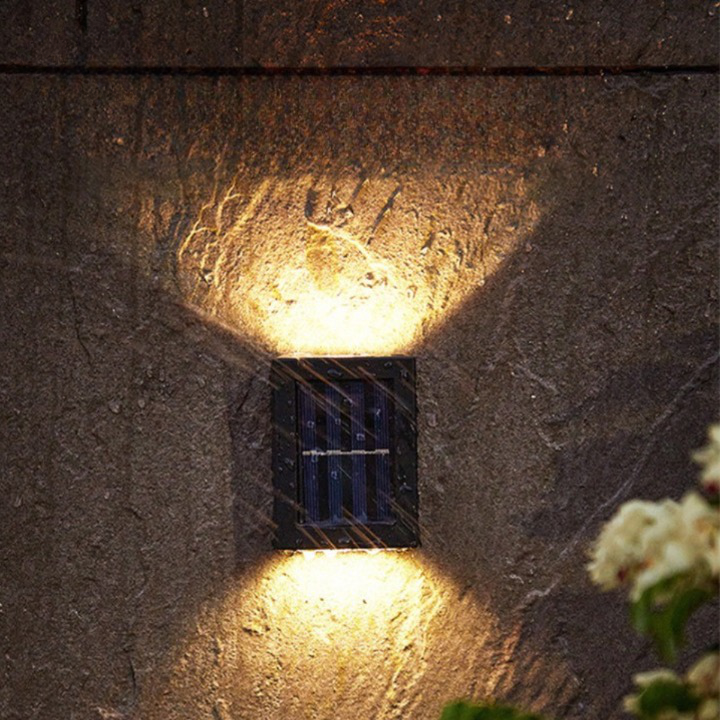 Solaro Buiten Wandlamp - Draadloos Solar, Warm LED Licht 3