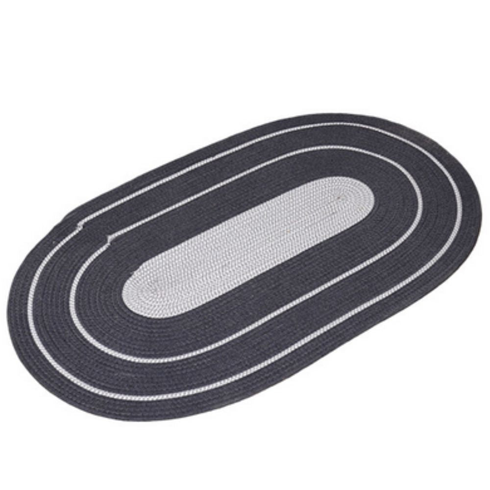 Soleil Oval Tapijt - Microvezel, Boho Spiraalpatroon 3