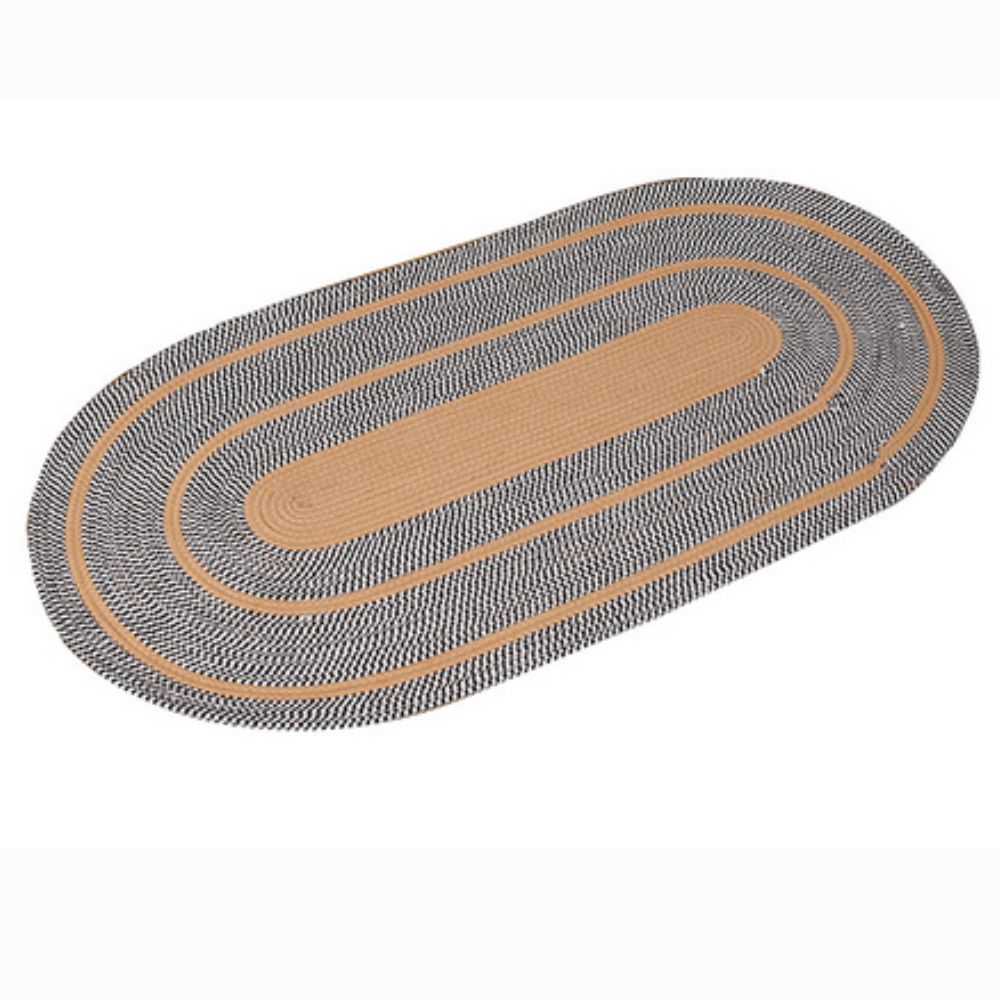 Soleil Oval Tapijt - Microvezel, Boho Spiraalpatroon 4