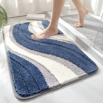 Soreli Wave Badmat - Microvezel, Antislip voor Badkamer 0